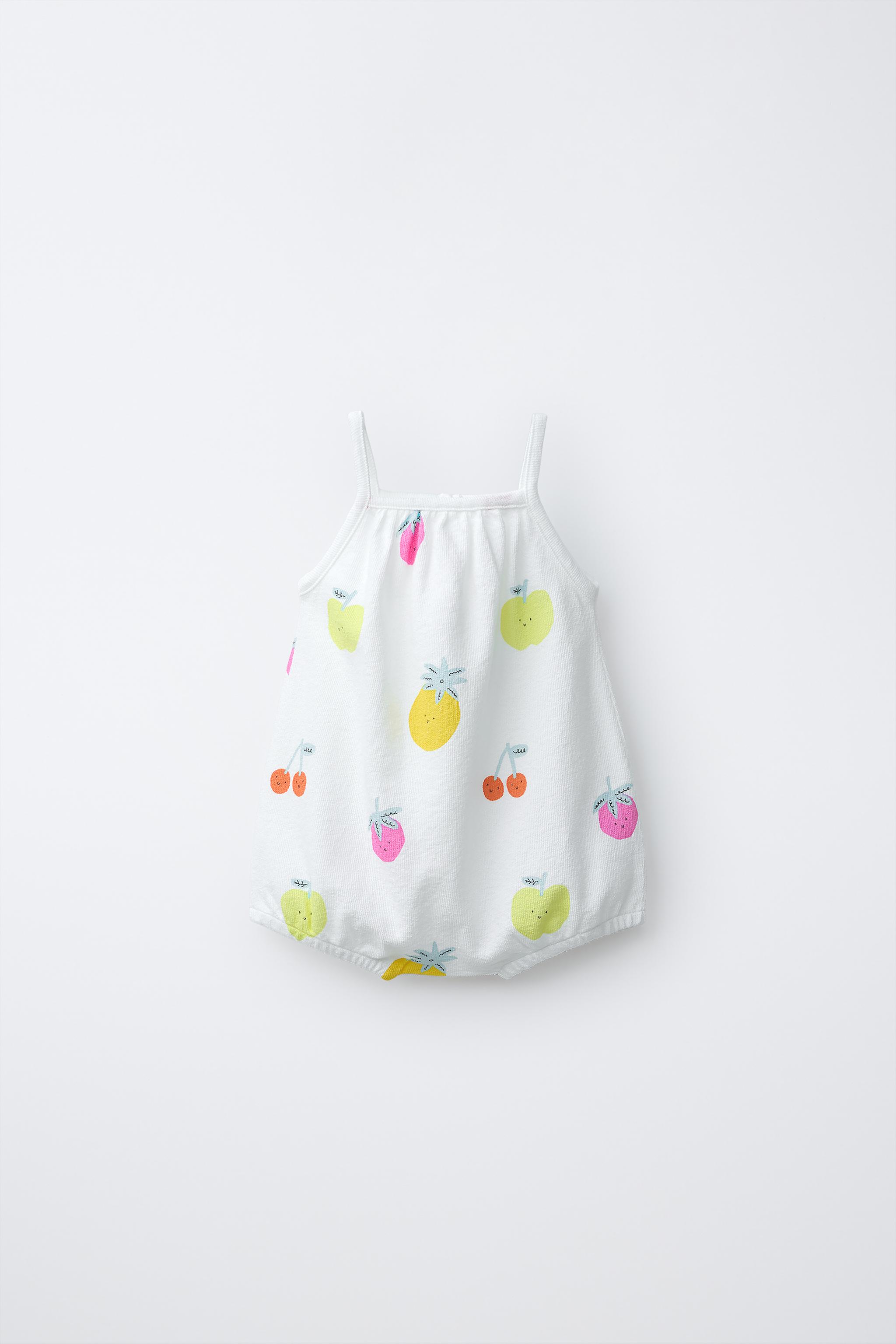 FRUIT PRINT SHORT ROMPER